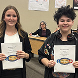 Isabelle Mason and Haven Stoner were the top award winners at the NWOSU Science Fair