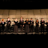 The Northwestern Oklahoma State University Chorale sings during the 2023 Holiday Gala. 