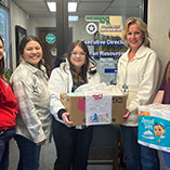 SWAT members deliver personal hygiene donations to the Nprthwest Center for Behavioral Health in Woodward.