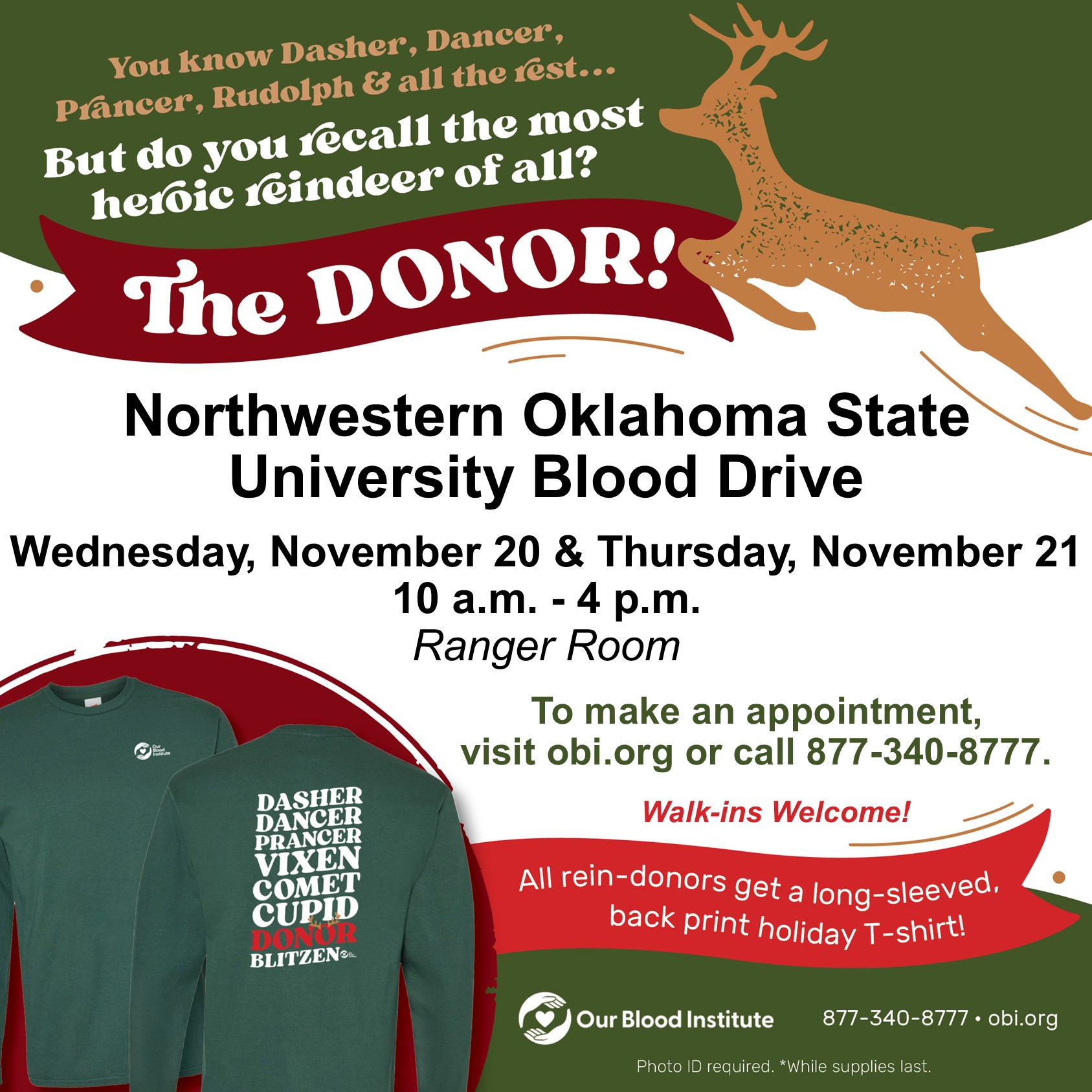 Northwestern Volleyball, Softball to Sponsor 2024 Holiday Blood Drive