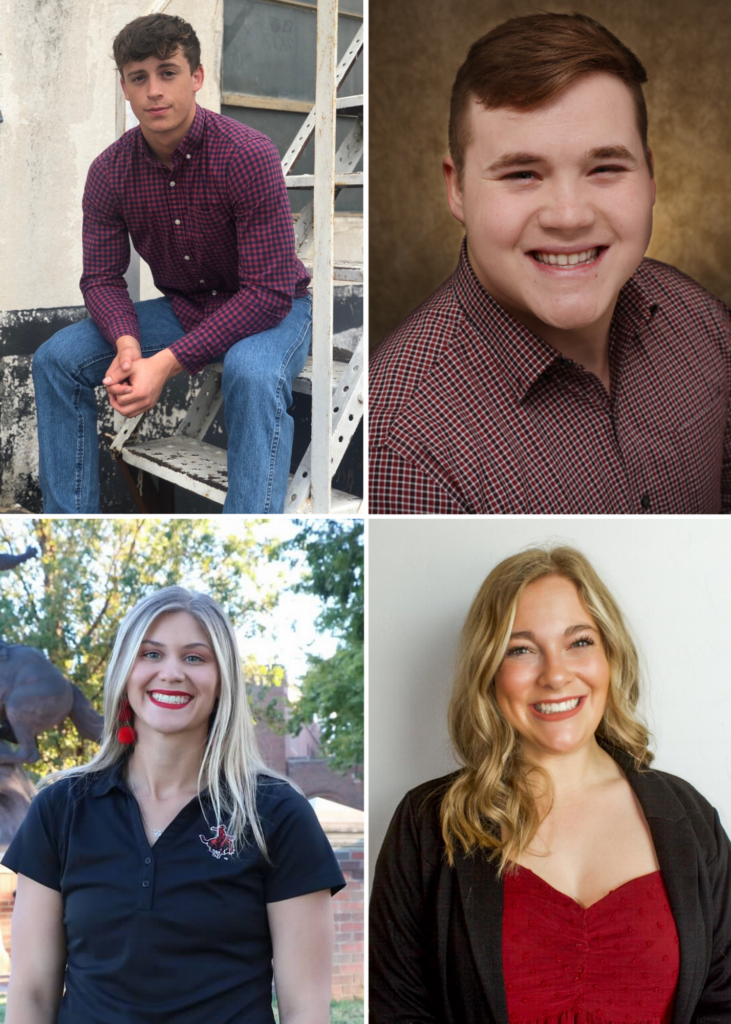 Top Row (Left to Right): Preston Paschall, Austin Rankin Bottom Row (Left to Right): Paige Robinette, Cora Beth Taylor