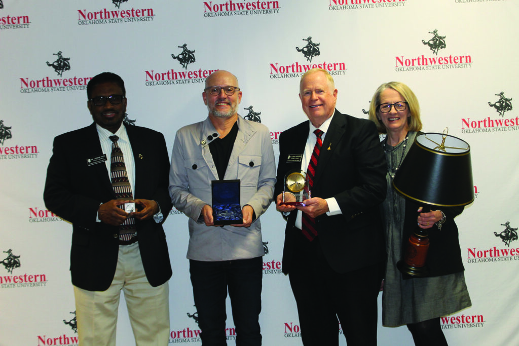 Northwestern-Enid employees recognized this year are: (Left to Right) Dr. Joseph Paul, Dr. Steven Mackie, Dr. Jerry Gustafson and Dr. Martie Young.