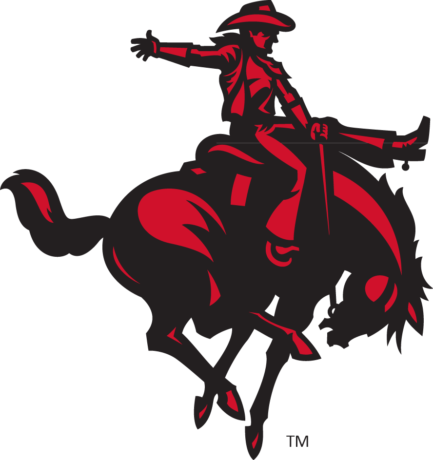 Horse rider icon - black and red PNG