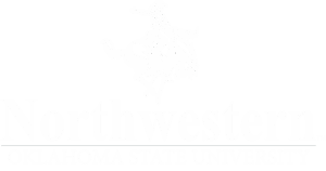 NWOSU Horse Logo white vertical tm - PNG